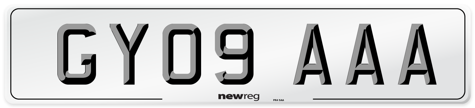 GY09 AAA Number Plate from New Reg